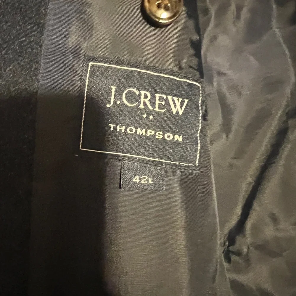 J.‎ Crew Thompson Blazer Two Button Sport Coat Black Mens 42L